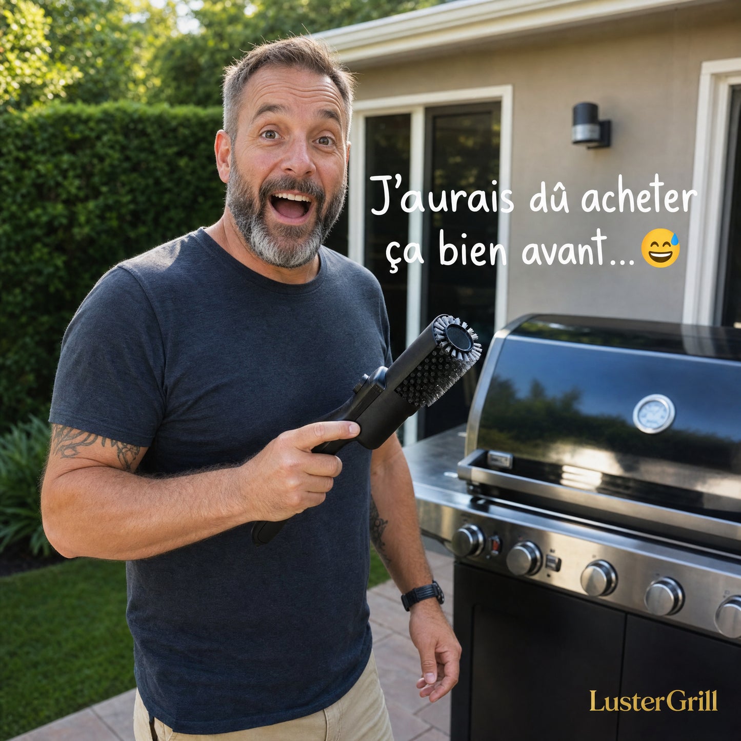 LusterGrill — Brosse BBQ Électrique