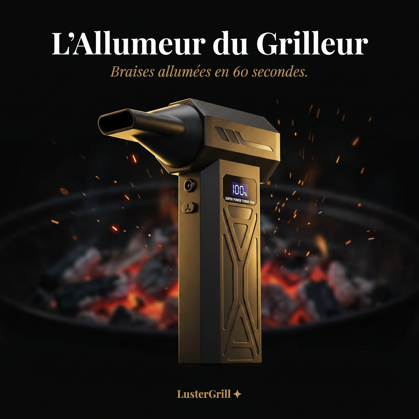 L'Allumeur du Grilleur — Souffleur Turbo Sans Fil