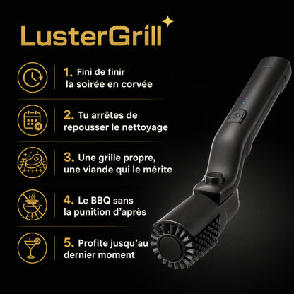 LusterGrill —  Brosse BBQ Électrique