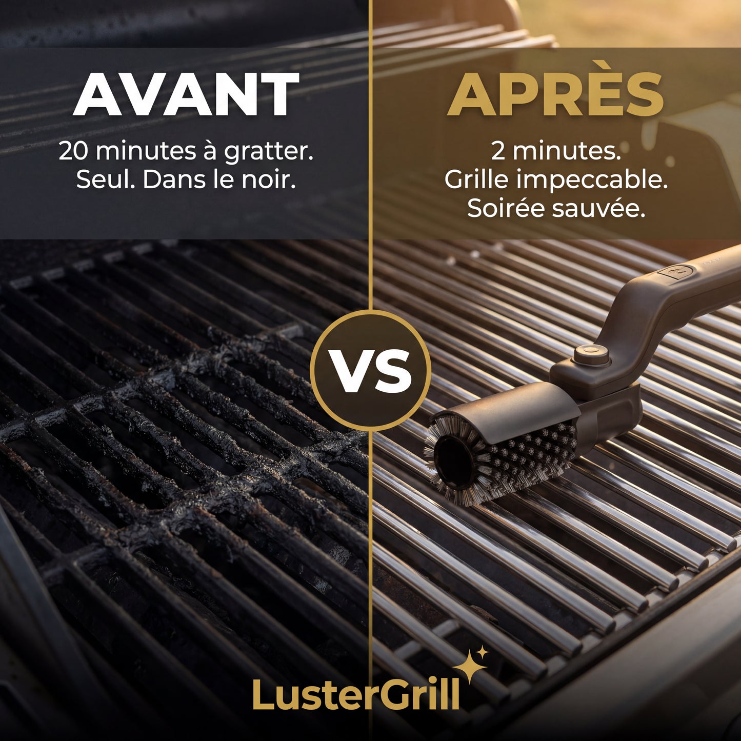 LusterGrill —  Brosse BBQ Électrique